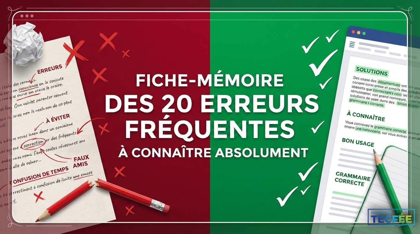 Fiche-mémoire des 20 erreurs fréquentes à connaître absolument
