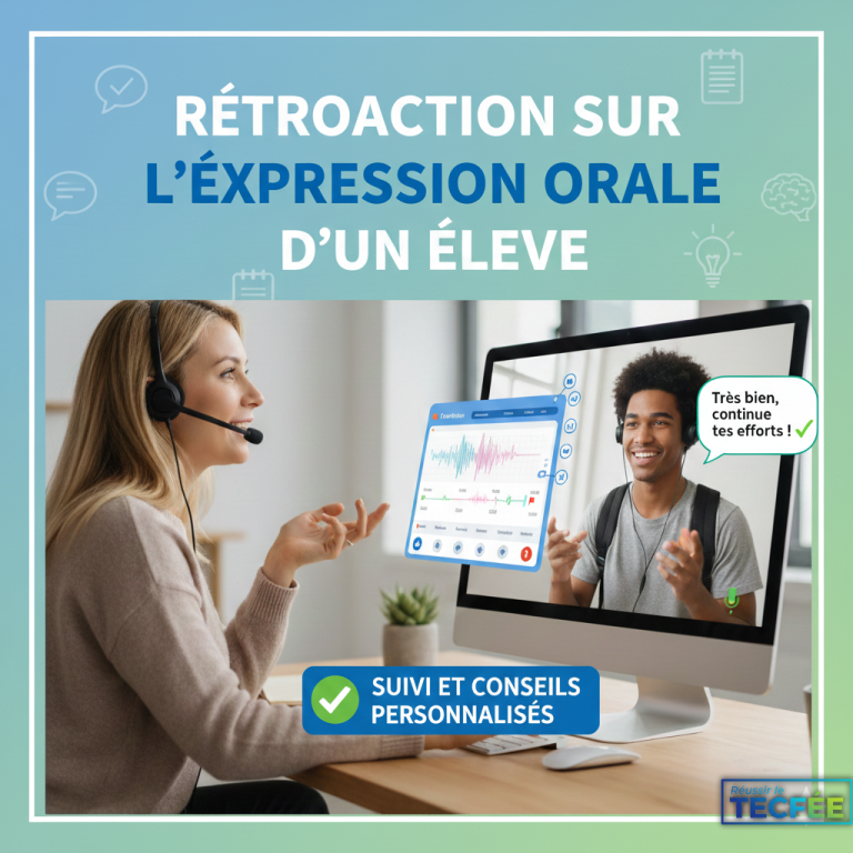 Rétroaction sur l’expression orale d’un élève