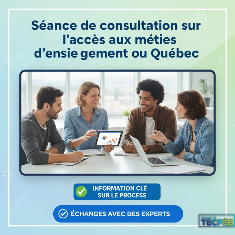 Séance de consultation sur l’accès aux métiers d’enseignement au Québec
